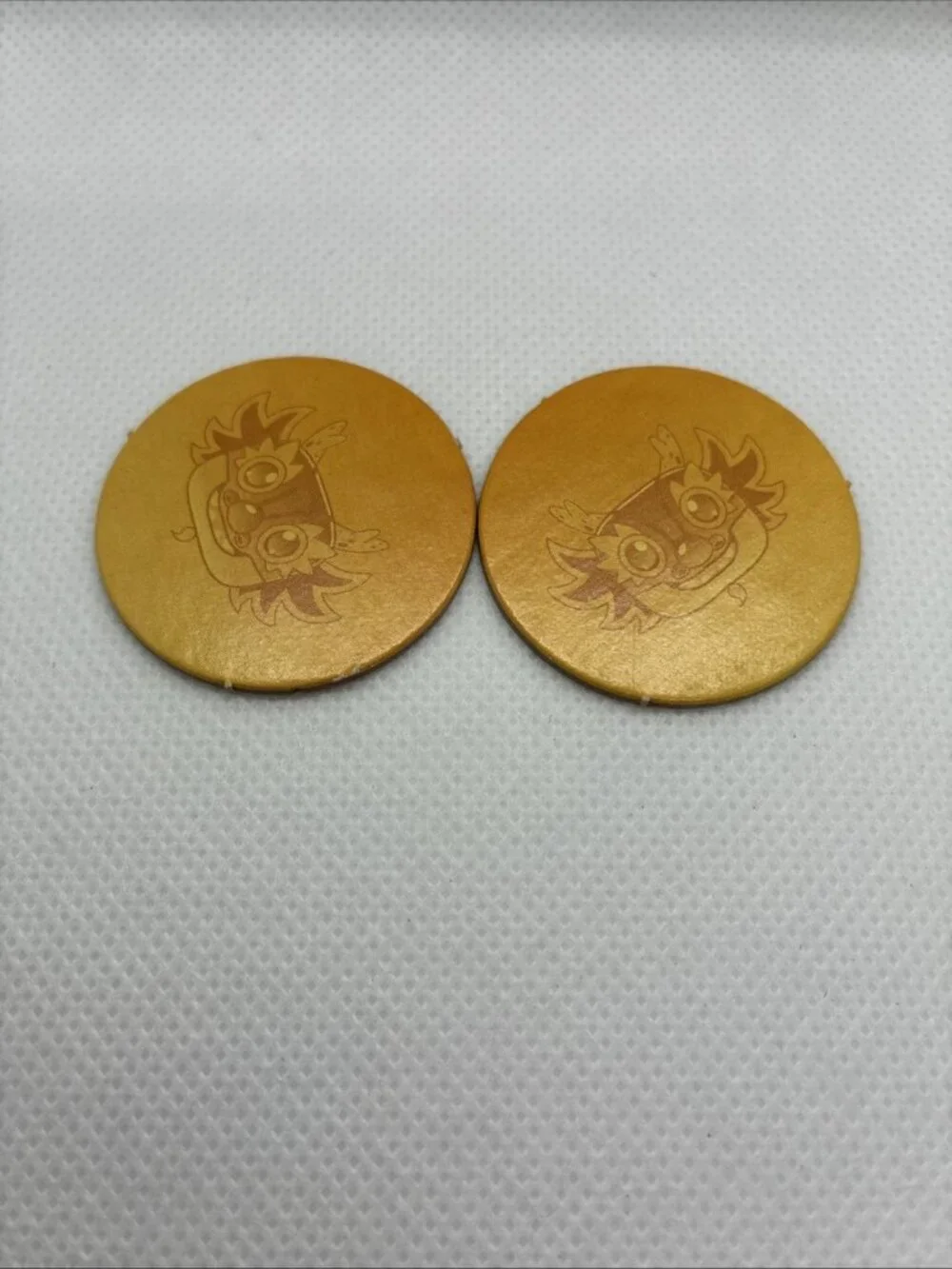 Ni Hao Kai Lan Dragon Boat Race Game 2 Golden Coin Tokens Replacement Parts